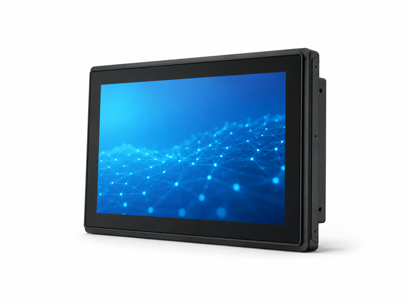 10.1inch stepped open frame touch monitor with black industrial bezel