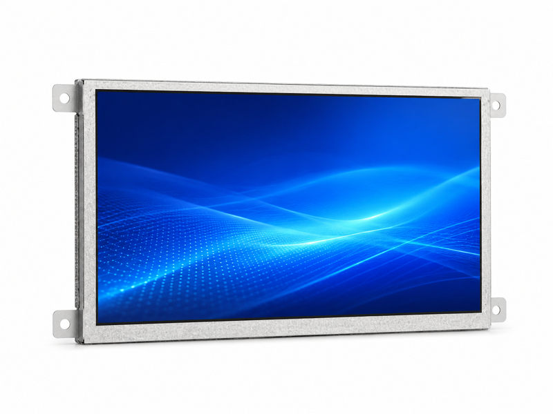 7 inch open frame touch monitor module with silver metal mounting frame