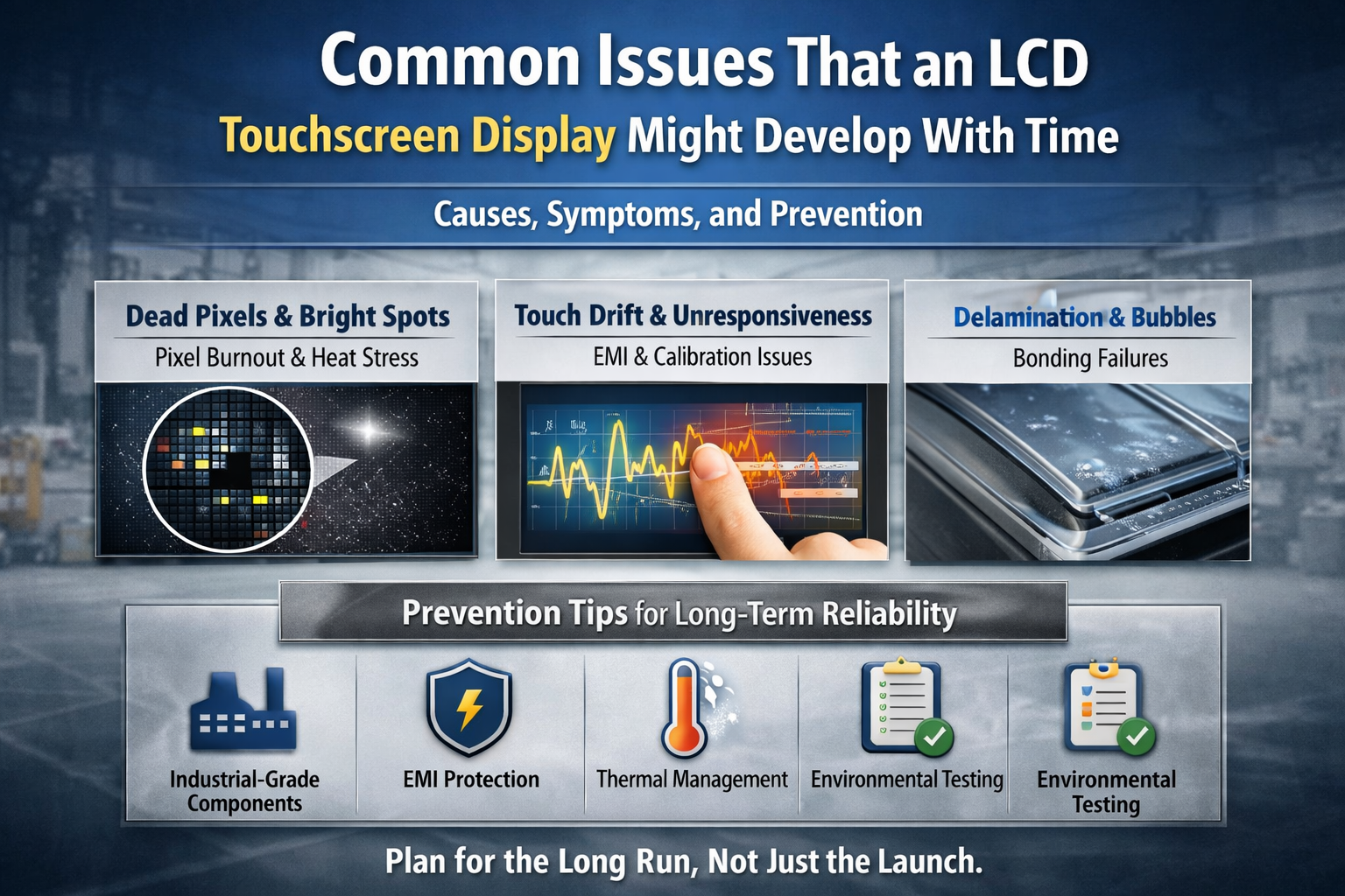 LCD touchscreen issues over time