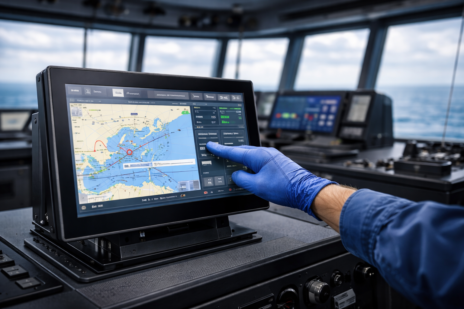 marine touchscreen display