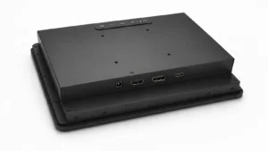 HDMI DisplayPort and USB-C connectors for an industrial display