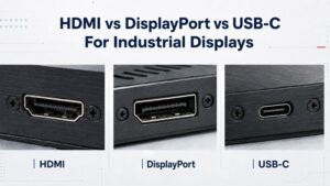HDMI vs DisplayPort vs USB-C connectors for industrial displays