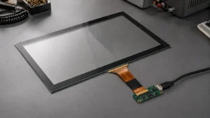 Industrial projected capacitive touch screen with FPC and USB touch controller