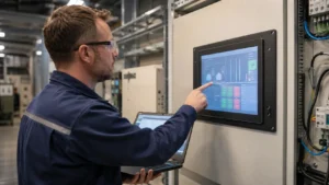 Industrial touch screen not responding while the LCD display remains normal