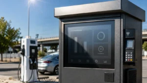 Outdoor industrial display overheating under direct sunlight