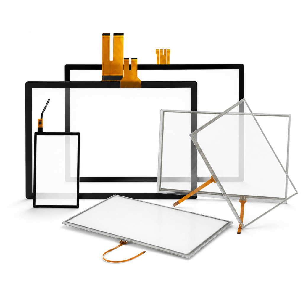 Industrial touch screens with PCAP and resistive touch panel options for OEM equipment